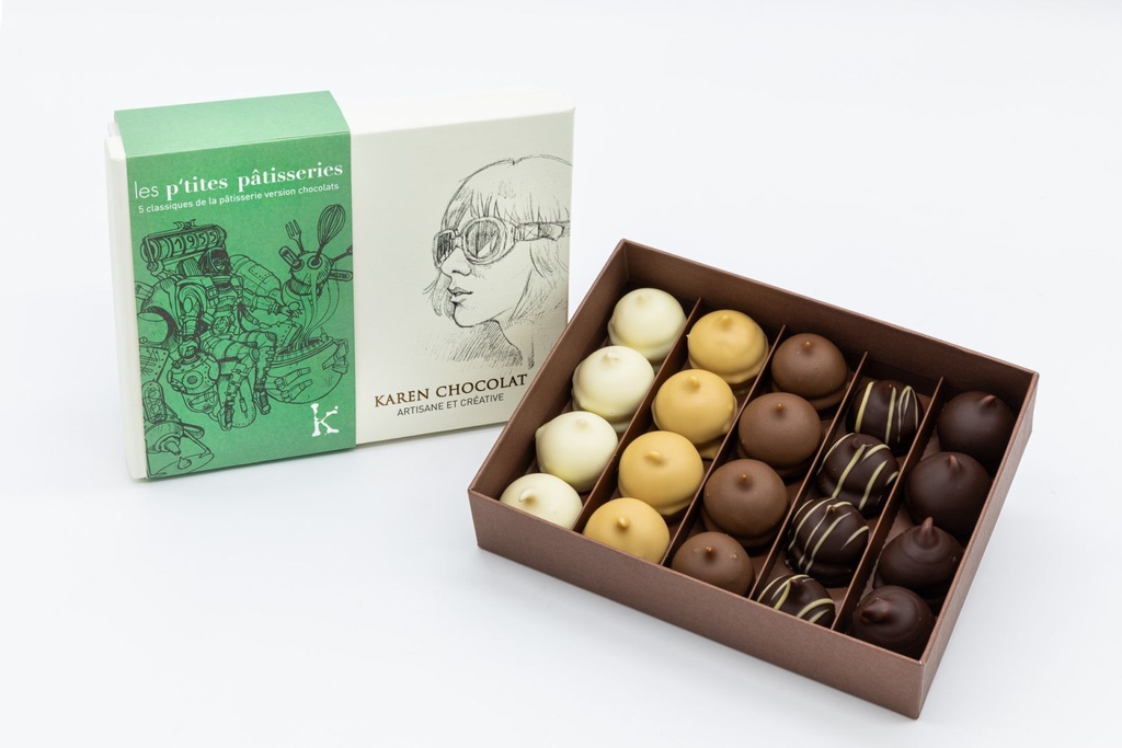[251028_9361] Boites spécialités les Apérolats - Karen Chocolat (Boites spécialités Les Apérolats (30 buchettes) - 172g)