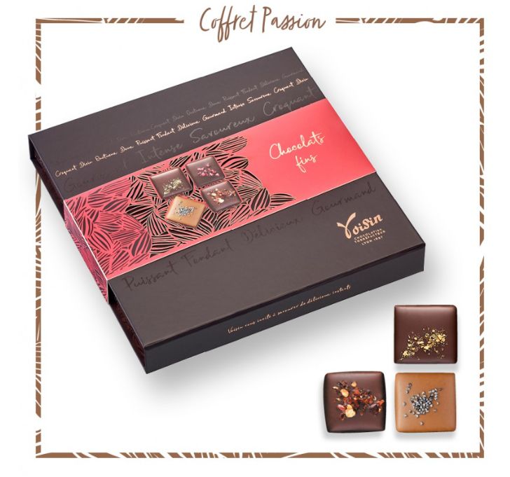 [NOEL2021135] Coffret Passion Premium - VOISIN (060106 Coffret Passion Prémium - chocolats fins 310 g)