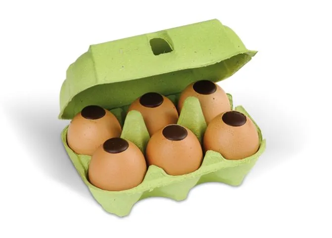 [VOPA2112] 200066  |  Alvéole 6 oeufs en coquille garnis de praliné  |  400g