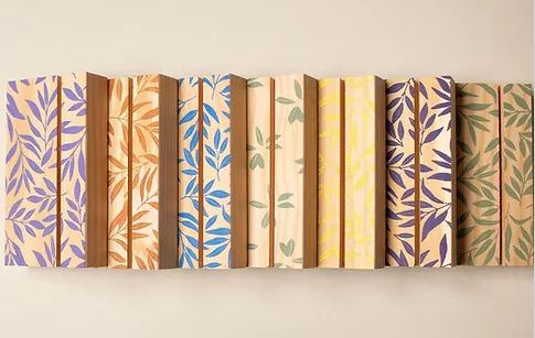 [240327_7342] Porte carte- Feuilles vert