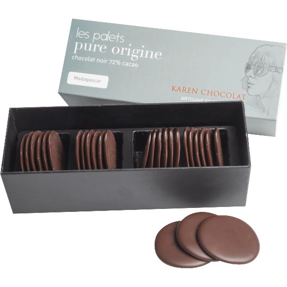 [251028_9366] Palets Pure Origine - Chocolat Madagascar 72% (153g)